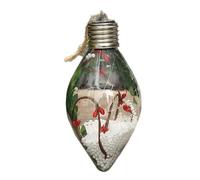 Christmas Baubles Ornaments, Unbreakable Hanging Decoration with LED Lighting - Party Ornaments, Seasonal Decoration for Home Interiors, Winter Parties, Window and