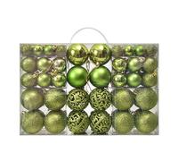 Christmas Baubles Red Green Tree Decorations Set Shatterproof Xmas Balls Ornaments Baubles Hanging Festive Holiday Home Decor Christmas Tree Decorations Red Gold