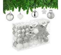 Christmas Baubles Set of 101, Glittering, Tree Decorations, Spheres Spikes, ...