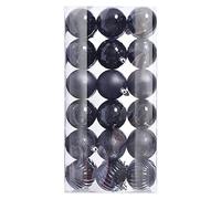 Christmas Baubles Tree Decoration Village Silver Blue Shatterproof Ball Ornaments Colourful Baubles