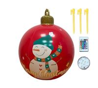 Christmas Beach Balls - Giant Christmas Ornaments Inflatable Christmas Decorations with 16 Colors - Christmas Inflatable Ball, Christmas Outdoor Decorations for Walkway, Entryway