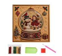 Christmas Bead Art Kit - Handmade 3D DIY Wall Decor