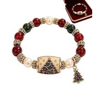 Christmas Beaded Bracelets Beaded Jewelry Adjustable And Modern For, Consulte la descripción, ABS, Not a