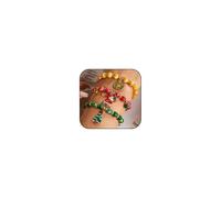 Christmas Beaded Bracelets for Women Candy Santa Snowflake Elk Bracelets Set Christmas Tree Car Stretch Bracelets Set Christmas Holiday Party Charm Jewelry, L, Zinc, no gemstone
