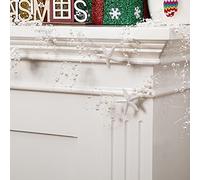 Christmas Beaded Starfish Garland Beaded Garland with Starfish Coastal Beach Decor for Christmas Tree Beach Home Decoration Supplies, 118 Inch Long(White)