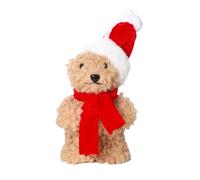 Christmas Bear Doll Plush Ornament Christmas Tree Holiday Decoration Cell Phone Car Pendant Toy Hanging Decorative Plush