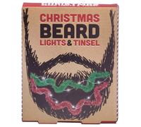 Christmas Beard Lights And Tinsel