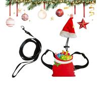 Christmas Bearded Dragon Costume Set | Adjustable Outfit for Animals - Santa Claus Costume for Bearded Dragon for - For Chameleons Lizards Leopard