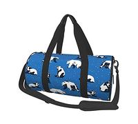 Christmas Bears Seamless Pattern Travel Duffel Bags Gym Sports Luggage Large Travel Tote Bag Overnight Weekend Bags for Man and Women