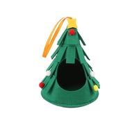Christmas Bed For Hamster, Christmas Pet Bed For Small Animals, Christmas Hamster Bedding, Charming Tree Design, Warm and Cozy Shelter, Green, For Hedgehogs, Hamsters, Small Pets