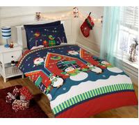 Christmas Bedding Xmas Duvet Cover Set for Children Quilt Cover Santa Rudolph