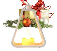 Christmas Bedside Lamp Decorative Flameless LED Christmas Candle Lamp | LED candle for home, living room, bedroom, bedside table, bookcase, fireplace, holiday decoration, table, white