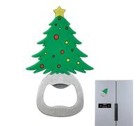 Christmas Beer Bottle Opener: manual stainless steel bottle and can knock with elk design | Strong magnet cap opening tools, small bottle opener do not give