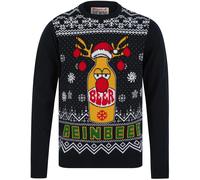 Christmas Beer Novelty Mens Christmas Jumper Blue Sweatshirt Long Sleeve