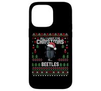 Christmas Beetle Bug Entomologist Insect Ugly Xmas Sweater Case for iPhone 14 Pro Max