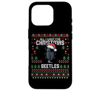 Christmas Beetle Bug Entomologist Insect Ugly Xmas Sweater Case for iPhone 16 Pro