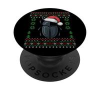 Christmas Beetle Bug Entomologist Insect Ugly Xmas Sweater PopSockets Adhesive PopGrip