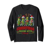 Christmas Begins with Christ Christian Cool Faith Message Long Sleeve T-Shirt