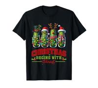 Christmas Begins with Christ Christian Cool Faith Message T-Shirt
