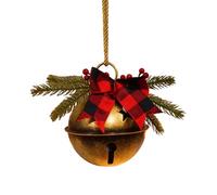 Christmas Bell Decoration, Hanging Artificial Berries, Large Christmas Bell with Bow | for Window Staircase Wall Living Room Bedroom Dining Room Party Garden