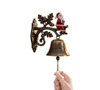 Christmas Bell, Garden Greeting Bell, Reindeer Santa Claus Vintage Door Bell for Indoor and Outdoor Home Garden Christmas