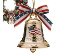 Christmas Bell Ornaments - Commemorative Ornaments for Patriotic Holidays | 1776-2026 250th America's Founding Keepsake Bell for Christmas Tree Mantel Door Window Wreath Memorial Day Party Patriotic H