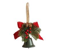 Christmas Bell Ornaments | Festive with Rope Chime | Christmas Bell Decoration - for Front Door Home Wall Porch Entryway Country Indoor Apartment Entry Hallway