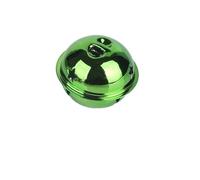 Christmas Bells 10pcs 30-40mm Christmas Jingle Bell, Silver Glitter Bells Hollow Out Star Sleigh Bell DIY Craft Xmas Tree Decor Pet Collar(40mm,Green)