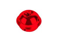 Christmas Bells 10pcs 30-40mm Christmas Jingle Bell, Silver Glitter Bells Hollow Out Star Sleigh Bell DIY Craft Xmas Tree Decor Pet Collar(30mm,Red)