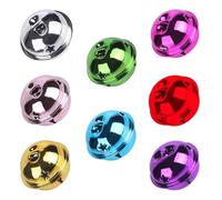 Christmas Bells 10pcs 30-40mm Christmas Jingle Bell, Silver Glitter Bells Hollow Out Star Sleigh Bell DIY Craft Xmas Tree Decor Pet Collar(40mm,MIX)