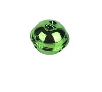 Christmas Bells 10pcs 30-40mm Gold/Silver Christmas Tree Pendant Glitter Bell Hollow Star Sleigh Bell Festival Tree Decoration(30mm,Green)