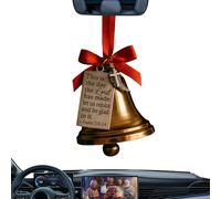 Christmas Bells | Bible Verses Christmas Ornaments with Bow - Religious Pendant Holiday Decor for Farmhouse Outdoor Garden Shelf Bedroom Fireplace Window Wall Patio Yard