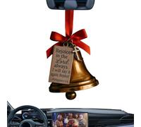 Christmas Bells, Christmas Decorations with Biblical Verses and Bow, Religious Pendant for Outdoors, Home Gardens