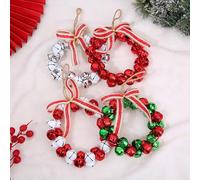 Christmas Bells Decoration With Hanging String Christmas Tree Hanging Ornament For Home Decoration Festival Celebration Door Handle Bells Decorations