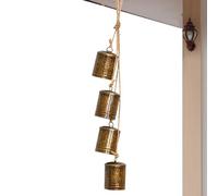 Christmas Bells Decorations Country Style Cow Bells Hanging Decoration Hanging Wind Chimes for Home Party Crafts Christmas Restaurant Garden Office Shop