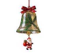 Christmas Bells Decorations - Golden Party Set | Santa Reindeer Ornament Accessory | Festive Wreath Tree Wall Door Fireplace Car Outdoor Garden Yard Patio Farmhouse Winter Holiday Display