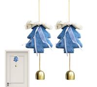 Christmas Bells for Decoration, Christmas Bells, 2 x Vintage Bells Christmas Wind Games - Door Bell Hangings, Christmas Tree Bells, Decorative Car Pendant for the Wall Window at Home