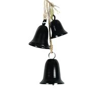 Christmas Bells For Decoration - Indoor Christmas Harmony Bells On String, Decorative Bell Metal Indoor And Outdoor Blessing 3-piece Set Harmony Bell Retro