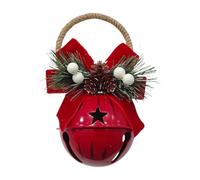 Christmas Bells for Door Vintage Metal Pine Cone Bow Pedant