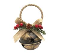 Christmas Bells for Door Vintage Metal Pine Cone Bow Pedant