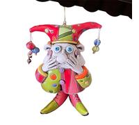 Christmas Bells - Handmade Resin Clown Bells, Unique Garden & Home Ornament, Fun Seasonal Decoration, Musical Wind Chime Accent | Festive Decorative Piece For Enthusiasts, Living Room, Patio