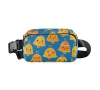 Christmas Bells Pattern Trendy Fanny Waist Pack for Women Men Teenagers Multipurpose Running Belt