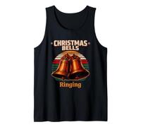 Christmas Bells Ringing Retro Tank Top