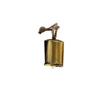 Christmas Bells - Rustic Decorative Cow Bells,Vintage Harmony Cowbell Brass Coated Country Jute Rope Hanging Gold Bell Hanging Decorative for Wall, Bedroom, Living Room, Door