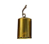 Christmas Bells - Rustic Decorative Cow Bells,Vintage Harmony Cowbell Brass Coated Country Jute Rope Hanging Gold Bell Hanging Decorative for Wall, Bedroom, Living Room, Door