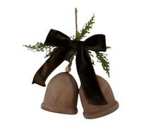 Christmas Bells | Wood Gentle Sound Decoration - Holiday Bells Decor - for Family Friends Branch Tree Wall Window Corner Home Holiday Indoor
