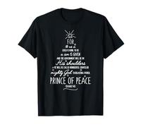 Christmas Bible Verse To Us A Child is Born Isaiah 9 6 Gift T-Shirt