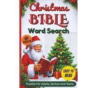 Christmas Bible Word Search Puzzle Book: Word Searches with Clear and Easy to Read Words About Biblical Christmas Verses, Nativity & Birth of Jesus, ... Relaxing Time (Christmas Word Search Series)