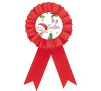 Christmas Big Sister Badge Pin, Snowman Sister To Be Button Pin, Red Rosette Winter Wonderland Baby Shower Button Pin for Girl, Christmas Brooch Buttons for Girl Birthday Party to Wear