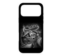 Christmas Bigfoot Selfie Santa Sleigh Cabin Mountain Case for iPhone 17 Pro Max